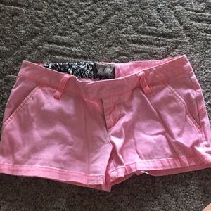 Pink volcom shorts